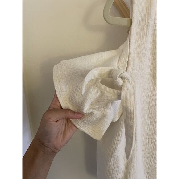 Madewell Top Women's Large White Skylark Cold-Shoulder Short Sleeve - Picture 6 of 8